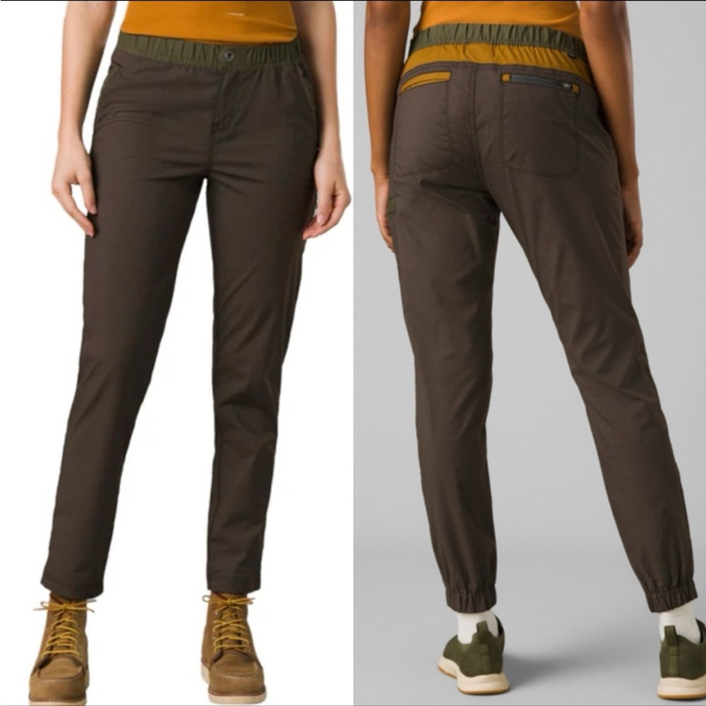 Prana Double Peak Ripstop Jogger Pants Mossy Brown, Olive & Mustard Yellow 12